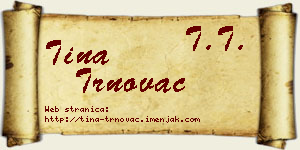 Tina Trnovac vizit kartica